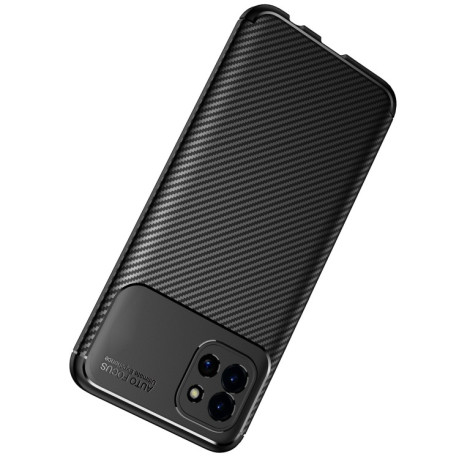 Ударозащитный чехол HMC Carbon Fiber Texture на Samsung Galaxy A03 - синий