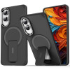 Протиударний чохол Acrylic Hybrid TPU MagSafe Holder для Samsung Galaxy S25 Edge 5G - чорний