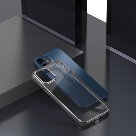 Силиконовый чехол Baseus Shining Case  для iPhone 12 mini - серебристый