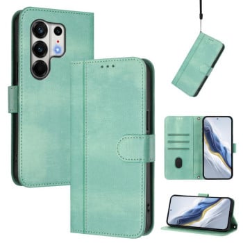 Чохол-книжка Line Splicing еко-шкіра Ретро для Tecno Camon 50 Pro 4G — м'ятний