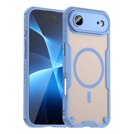 Противоударный чехол Armor Glaze MagSafe Magnetic для iPhone Air - синий