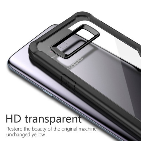 Противоударный силиконовый чехол с бампером на Samsung Galaxy S8  / G950-черный