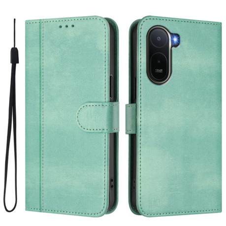 Чохол-книжка Line Splicing еко-шкіра Ретро на Redmi A7 Pro 171mm / Poco C85x 5G — м'ятний
