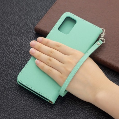 Чохол-книжка Litchi Texture Pure Color Samsung Galaxy A03s - зелений