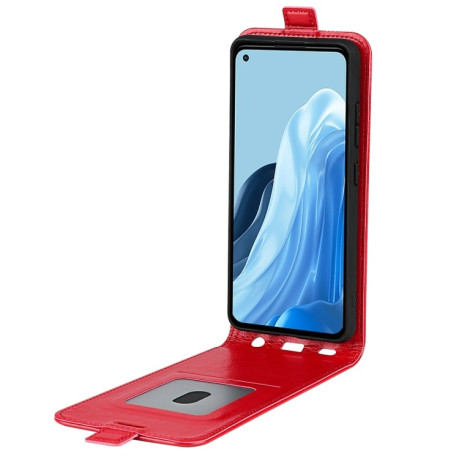 Флип-чехол R64 Texture Single на OPPO Reno7 4G / F21 Pro 4G - красный