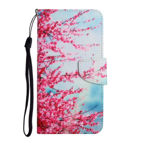 Чохол-книжка Painted Pattern для iPhone XR - Red Cherry Blossoms