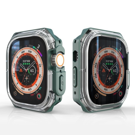 Протиударна накладка Double Color Armor для Apple Watch Ultra 49mm - зелена