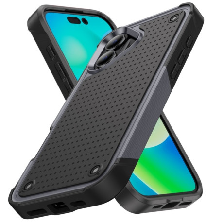 Протиударний чохол PC + TPU Shockproof Protective для iPhone 16 - Grey+Black