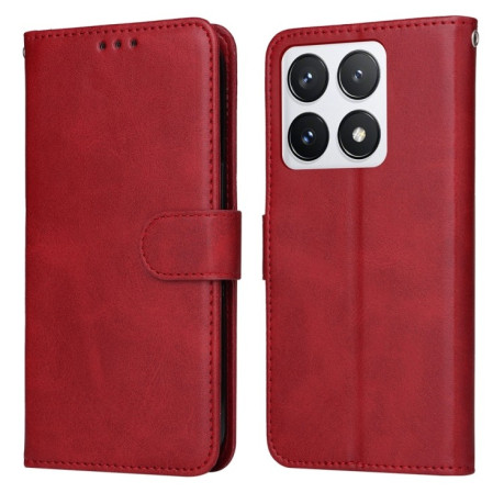 Чохол-книжка Stitching Calf Texture для Xiaomi 14T Pro - червоний
