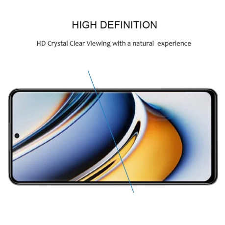 Захисне скло 9H HD 3D Curved (Edge Glue) для Realme 11 Pro+