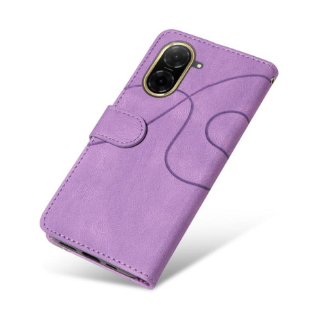 Чехол-книжка Dual-color Splicing Flip Leather для Xiaomi Redmi  A5 4G 173.3mm - фиолетовый