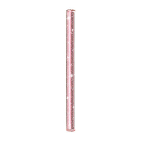 Протиударний чохол Terminator Style Glitter для Samsung Galaxy S22 Ultra 5G - рожевий