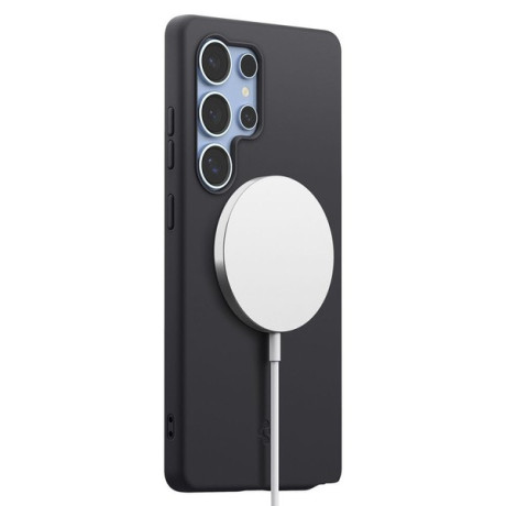 Оригинальный чехол Spigen Silicone Fit Mag MagSafe для Samsung Galaxy S25 Ultra - Black