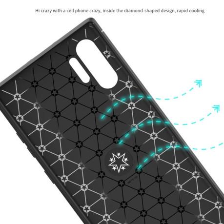 Противоударный чехол Lenuo на Samsung Galaxy  Note 10+Plus- черный