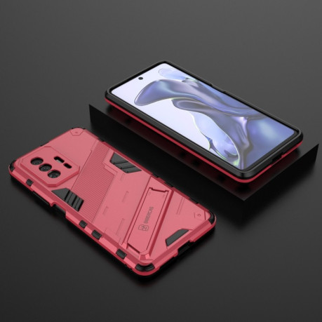 Протиударний чохол Punk Armor для Xiaomi Mi 11T/11T Pro - світло-червоний