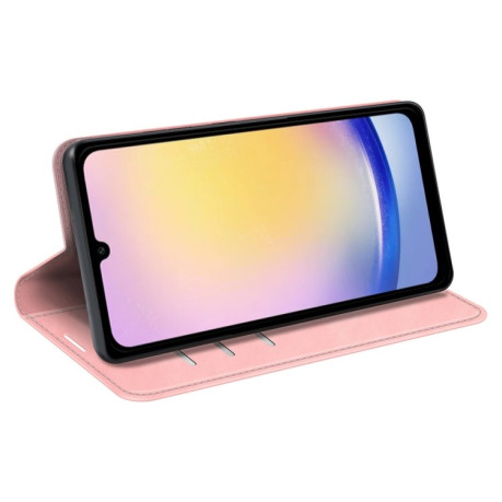 Чохол-книжка Retro Skin Feel Business Magnetic  для Samsung Galaxy A26 - рожевий