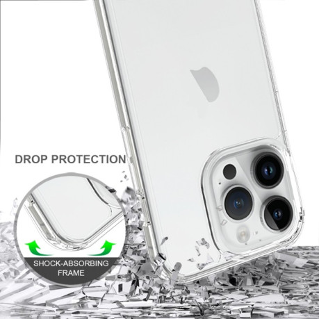 Акриловый противоударный чехол Scratchproof для iPhone 15 Pro - прозрачный