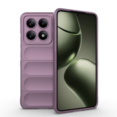 Силиконовый чехол Magic Flannel для Xiaomi 14T 5G Global - фиолетовый