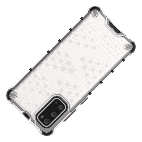 Противоударный чехол Honeycomb на Samsung Galaxy S20-зеленый
