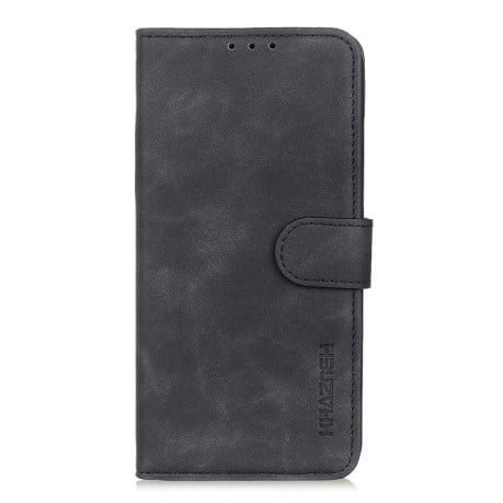 Чехол-книжка KHAZNEH с матовой фактурой Cowhide и магнитным хлястиком на Xiaomi 15T Pro 5G Global - черный