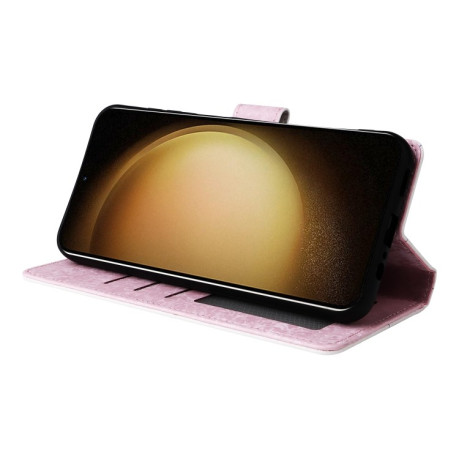 Чохол-книжка Bronzing Painting RFID для Samsung Galaxy S24+ 5G - Pansies
