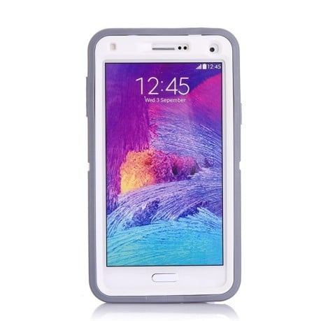 Защитный TPU Чехол Серый для Samsung Galaxy Note 4