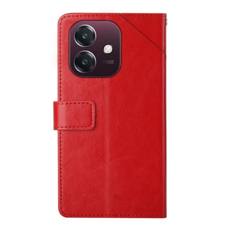 Чехол- книжка Y-shaped Pattern Flip Leather на OPPO A3/A3x/A40m- красный