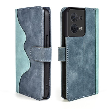 Чохол-книжка Stitching Wave для Reno8 - синій