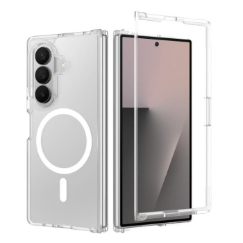 Ударостійкий гібридний чохол Skin Feel з MagSafe на Samsung Galaxy Fold8 Ultra 5G — матовий прозорий