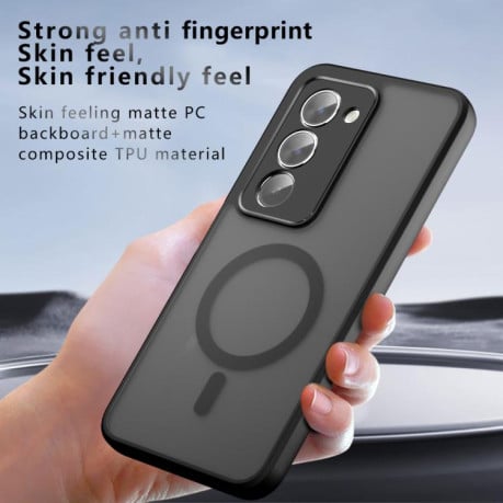 Чехол MagSafe Holder Armor гибрид на Xiaomi Redmi 15 5G Global / 15 4G SEA 169mm - черный