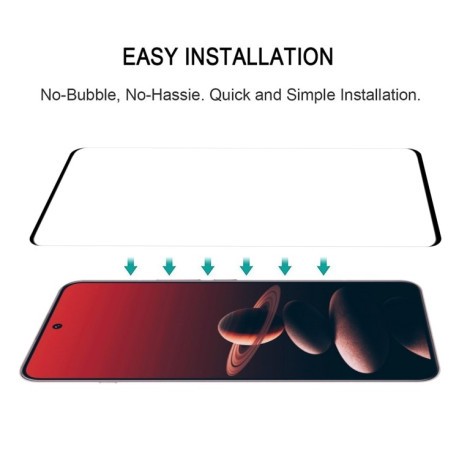 Защитное стекло 9H HD 3D Curved Edge (Full Glue) для OnePlus 13 - черное