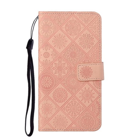 Чохол-книжка Ethnic Style на Tecno Spark 30C — рожевий