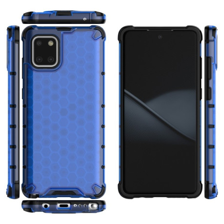 Противоударный чехол Honeycomb на Samsung Galaxy S10 Lite - синий