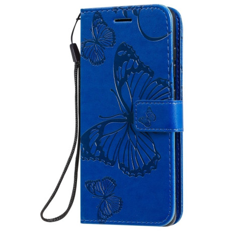 Чохол-книжка Pressed Printing Butterfly Pattern на Samsung Galaxy S20 -синій
