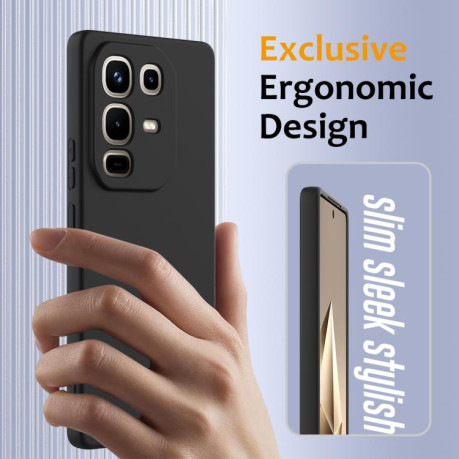 Силиконовый чехол Shockproof Silicone Magsafe для Infinix Note 50 4G / 50 Pro 4G - черный