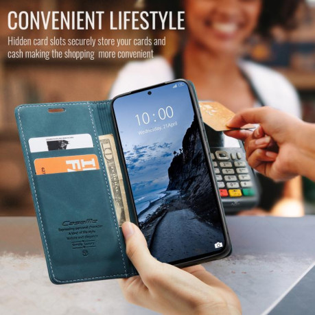 Чехол-книжка CaseMe-013 Multifunctional на Xiaomi Redmi Note 14 Pro 4G Global - синий