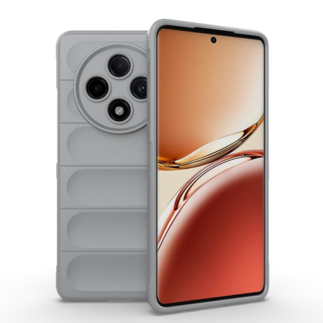 Силиконовый чехол Magic Flannel для OPPO A3 Pro 5G - серый