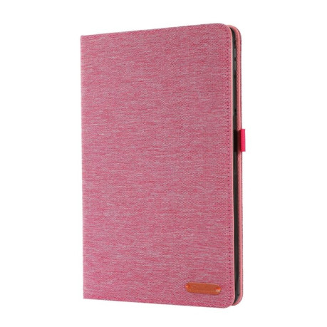 Чохол-книжка Fabric Leather для Xiaomi Pad SE 8.7 4G - пурпурно-червоний