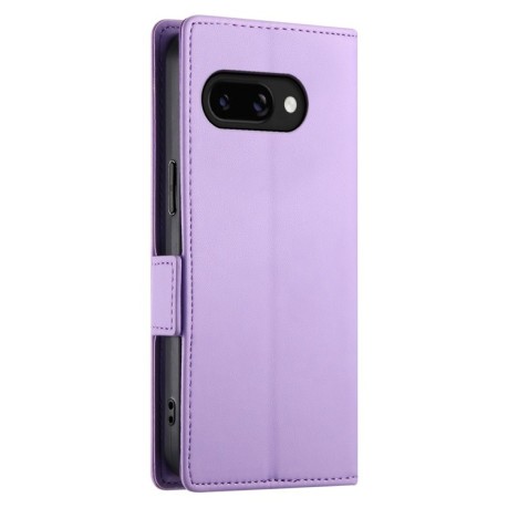 Чехол-книжка Side Buckle Magnetic Frosted Leather для Google Pixel 9a - фиолетовый