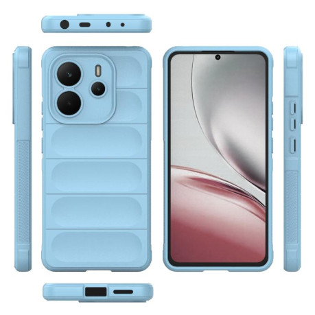 Силіконовий чехол Magic Flannel для Xiaomi Redmi Note 14 4G 164.84mm - синій