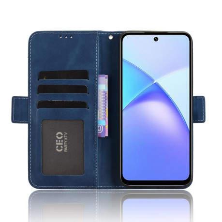 Чохол-книжка Skin Feel з м'якою фактурою Calf на Infinix Smart 10 / Tecno Pop 10 4G — синій