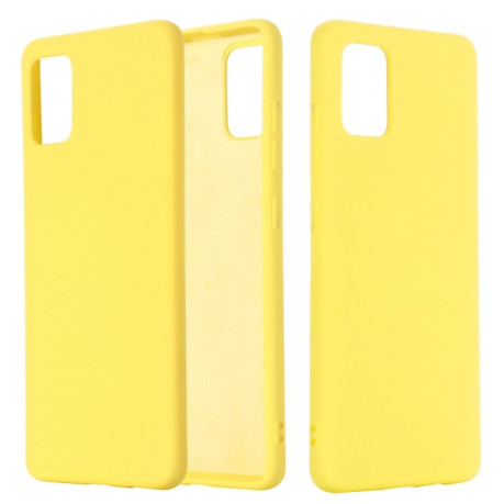 Силіконовий чохол Solid Color Liquid Silicone Samsung Galaxy A31 - жовтий