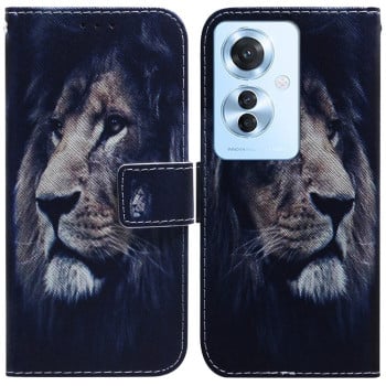 Чохол-книжка Coloured Drawing для OPPO Reno11 F Global - Lion