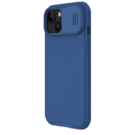 Ударозахисний чохол NILLKIN CamShield Pro на iPhone 15 Plus - синій