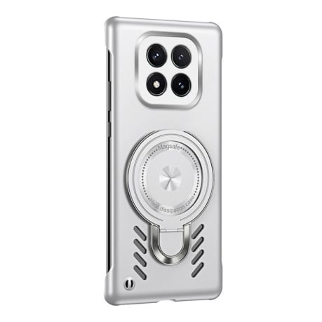 Протиударний чохол Ice Feeling Cooling MagSafe Magnetic для Xiaomi Redmi Note 14 Pro 5G/Poco X7 - сріблястий