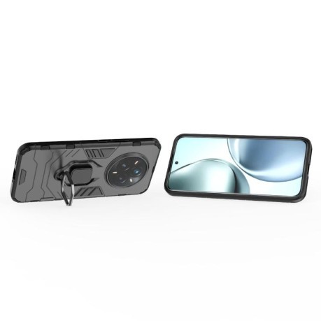 Протиударний чохол HMC 360 Degree Rotating Holder на Realme 14 Pro+ 5G - чорний