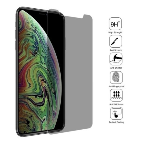 Защитное стекло 9H 2.5D Tempered Glass Film на iPhone 11 Pro Max/Xs Max - черное