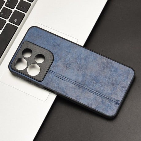 Чохол із простроченням Sewing Cow Pattern на Motorola Moto G15 / G15 Power - синій