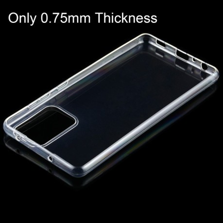 Ультратонкий силиконовый чехол 0.75mm на Samsung Galaxy A72 - прозрачный