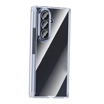 Прозрачный чехол Escase Dual Axis на Samsung Galaxy TriFold — прозрачный